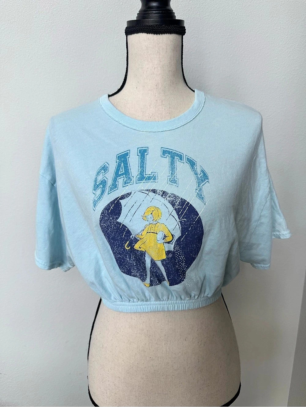 Offline by Aerie BlueGraphic Cropped Tee XS